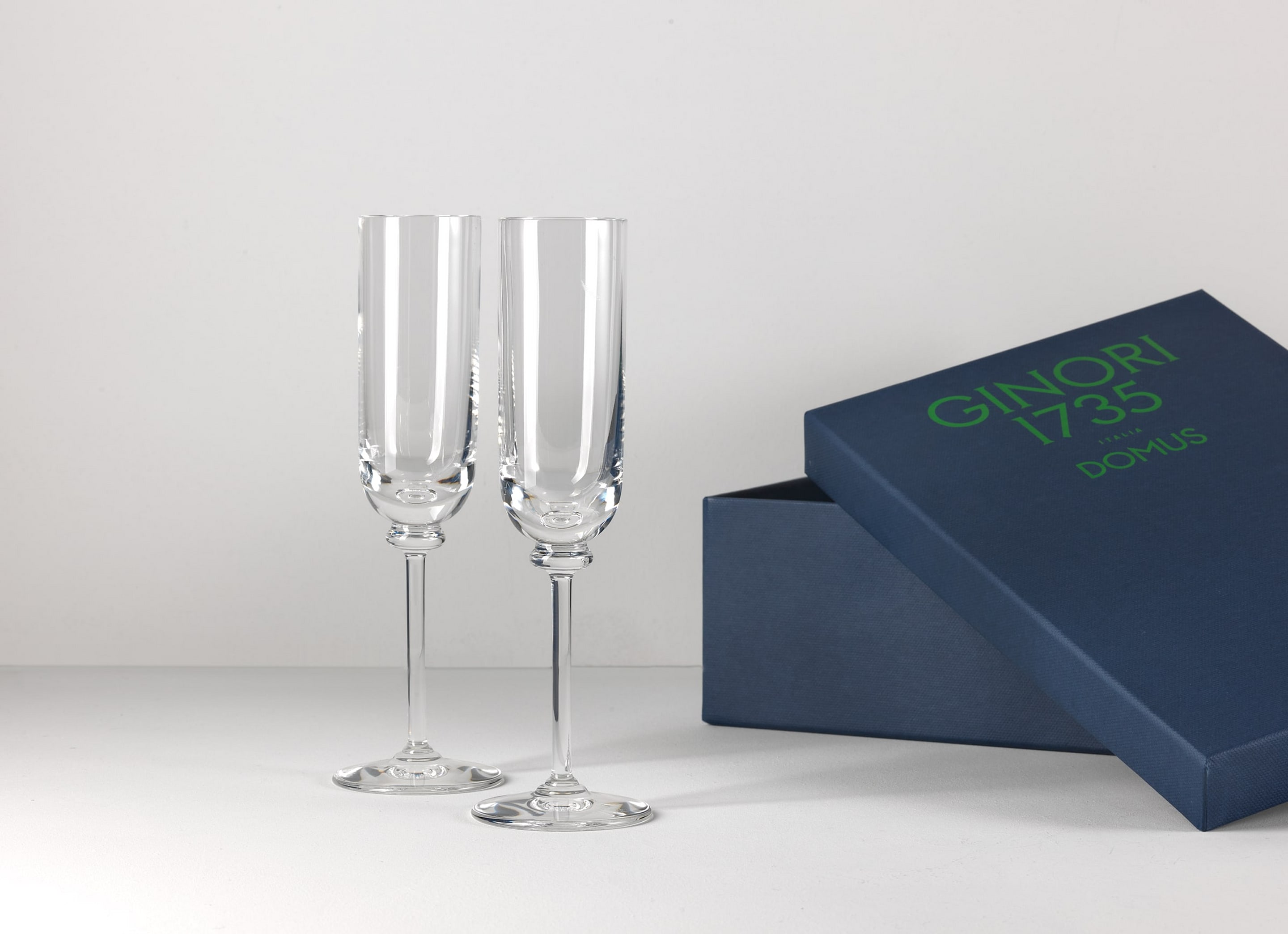 Crystal Flute Goblets| Baronetto | GINORI 1735